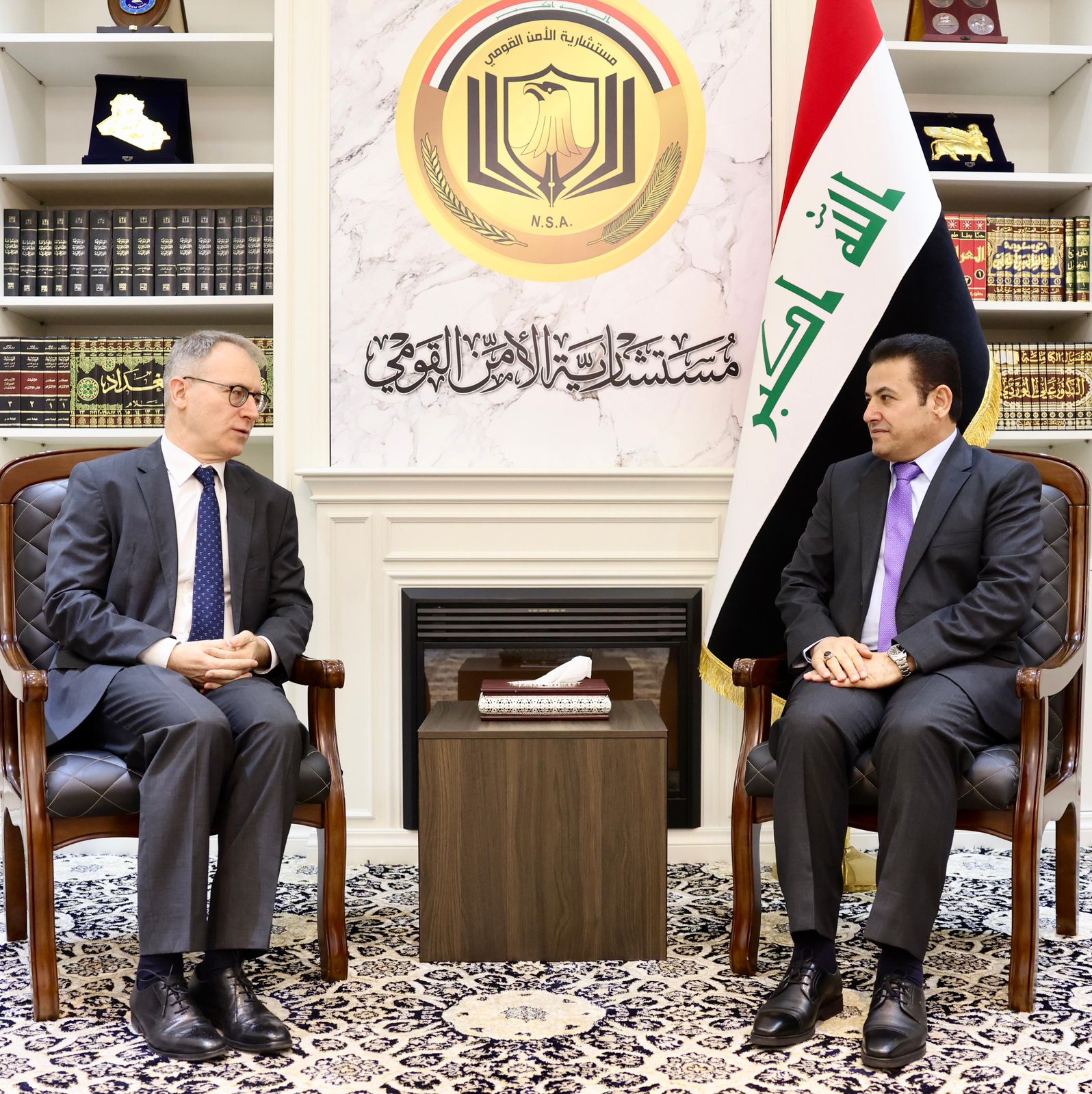 مستشار الأمن القومي يستقبل السفير الإيطالي في بغداد بمناسبة انتهاء مهام عمله