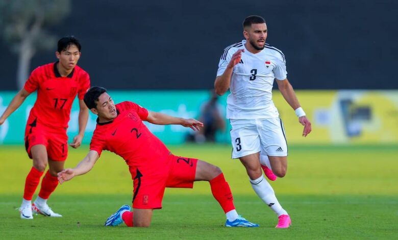 انطلاق مباراة منتخبنا الوطني أمام كوريا الجنوبية