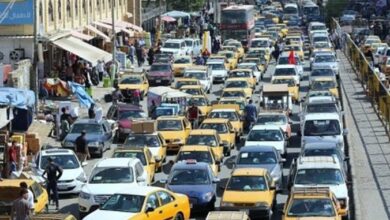 الموقف المروري في بغداد اليوم الأربعاء