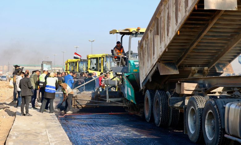 أعمال تطوير مدخل بغداد-بابل تتسارع وفق التوقيتات المحددة أعمال تطوير مدخل بغداد-بابل تتسارع وفق التوقيتات المحددة