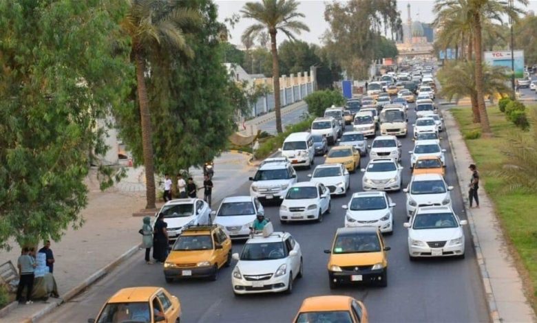 الزحام المروري يشل حركة السير في شوارع بغداد