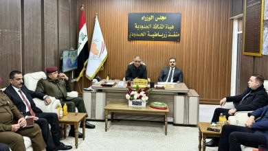 رئيس هيئة المنافذ والوائلي يتابعان تنظيم دخول الشاحنات إلى المنفذ