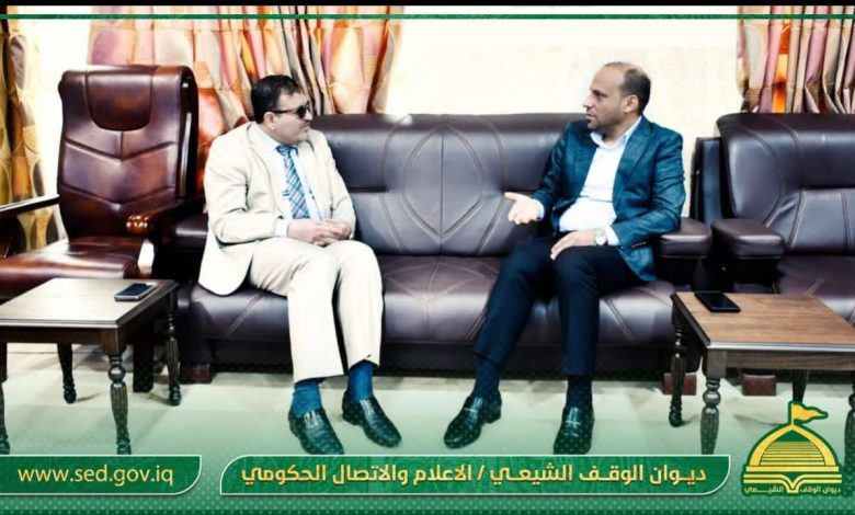 مدير الوقف الشيعي في واسط يستقبل معاون المحافظ لمناقشة أوضاع موظفي العقود