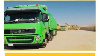 أسطول النقل البري ينقل 4000 طن من الحنطة و131 نقلة من السماد خلال شباط