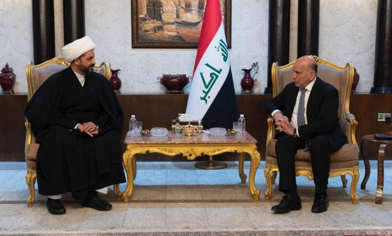 الشيخ الخزعلي ووزير الخارجية يؤكدان ضرورة تكثيف الجهود الدبلوماسية