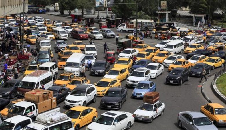 الطرق الرئيسة في بغداد تسجل حركة مرورية مزدحمة