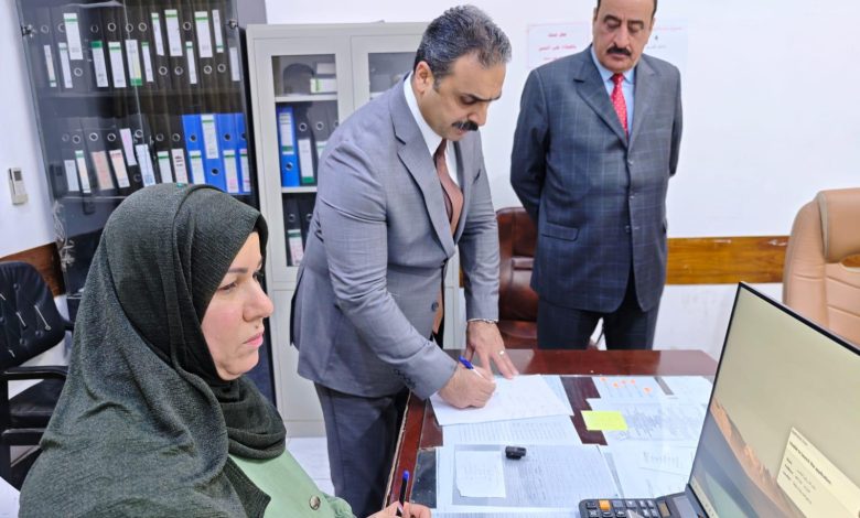 رئيس المنافذ الحدودية يتفقد منفذ طريبيل ويشدد على الأتمتة والرقابة