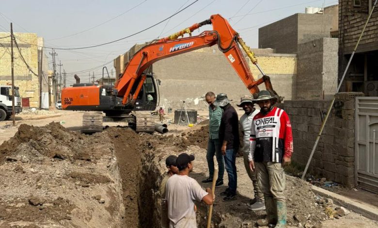 أمانة بغداد: 80% نسبة إنجاز مشروع مجاري حي آسيا في الدورة